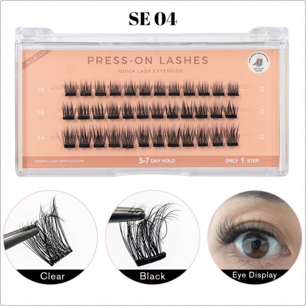 press on lashes nature style - Image 4