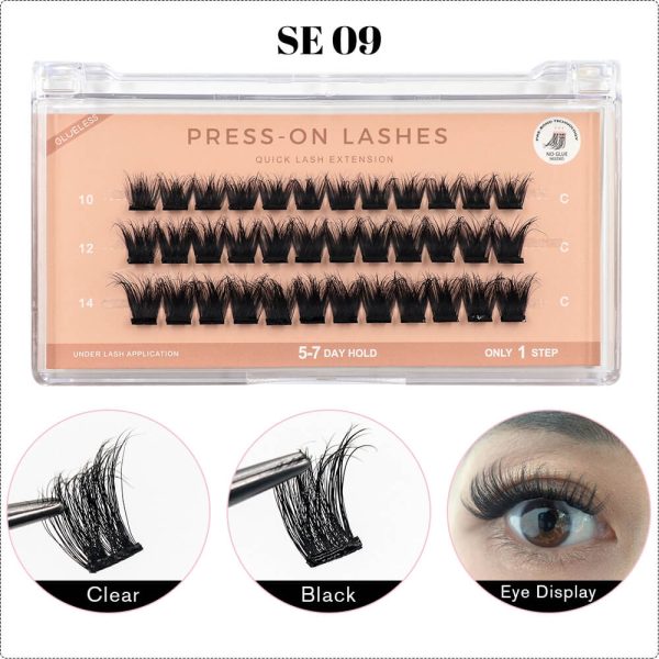 pre glued lashes nature style - Image 2