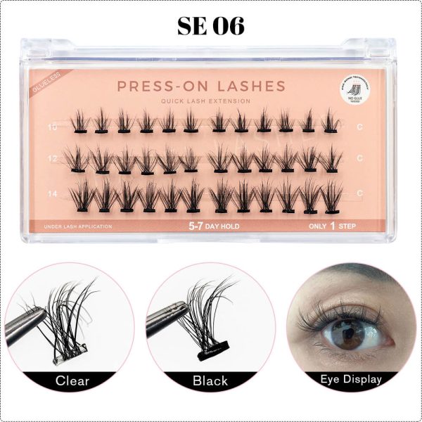 pre glued cluster diy lashes - Image 3