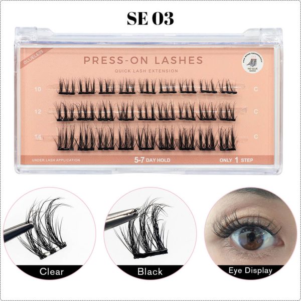 press on lashes nature style - Image 3