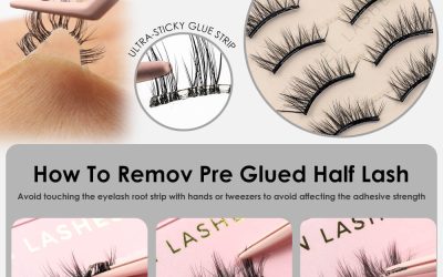 The world's first pre glued half lashes