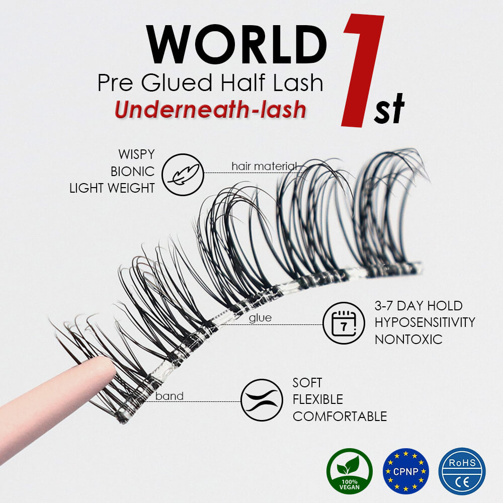 1741830462 The worlds first pre glued half lashes