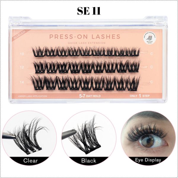 pre glued lashes nature style - Image 3