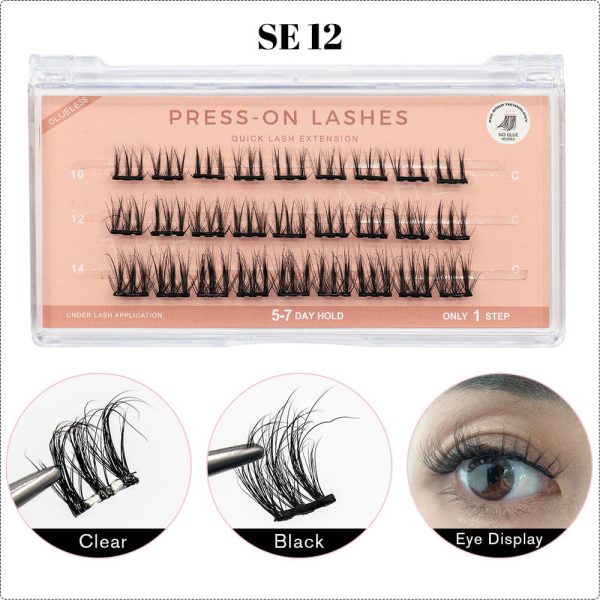 pre glued lashes nature style - Image 4