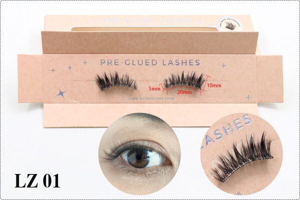 pre glued half lashes