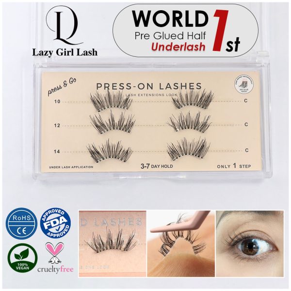 Cat Eye Lashes Pre Glued - Image 4