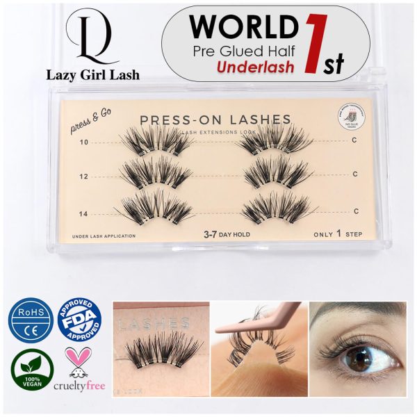 Cat Eye Lashes Pre Glued - Image 3