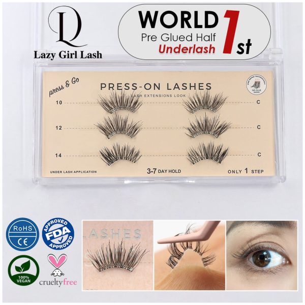 Cat Eye Lashes Pre Glued - Image 2
