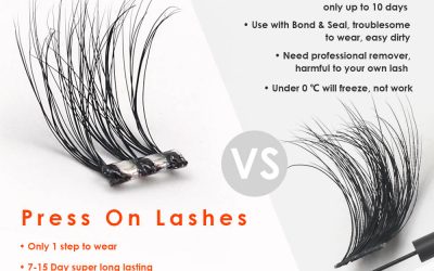 Pre Glued Cluster DIY Lashes VS Regular DIY Lashes