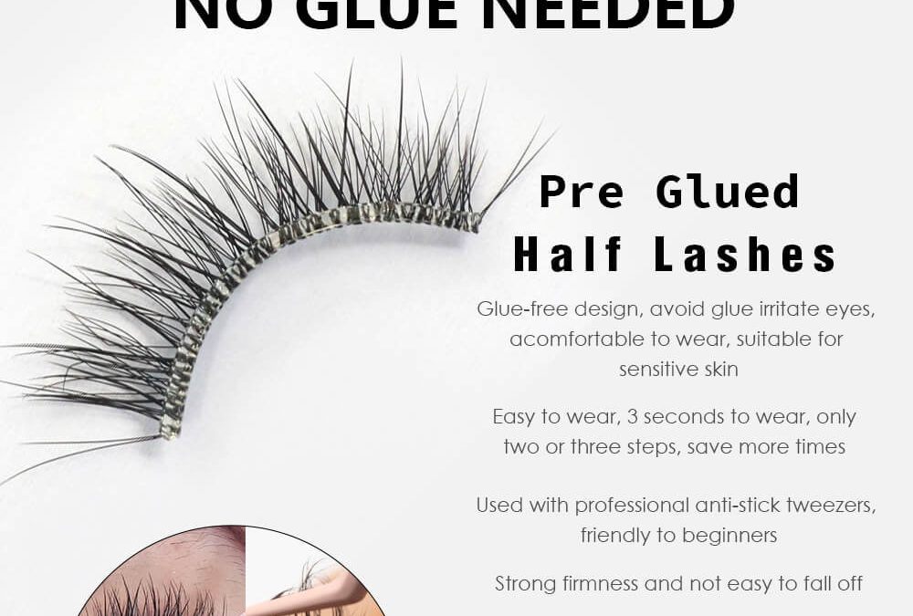 Half Lashes Pre Glued
