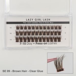 Brown Cluster Lashes se09