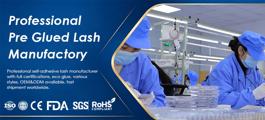 ISO9001 Lashes Factory The Best Pre Glued Lashes Supplier 2 ISO9001 Lashes Factory The Best Pre Glued Lashes Supplier --- Qingdao Lazy Girl Lashes